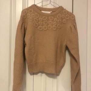 astr the label dusty pink floral sweater